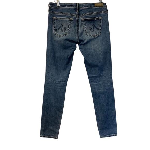 AG Adriano Goldschmied Women's The Stilt Distressed Jeans Size 25 Blue Denim - Picture 1 of 16